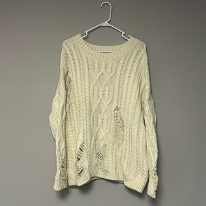 J.O.A. Oversized and Distressed Sweater Size M